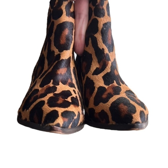Sole Society - Cadyna Leopard Print Point Toe Pull On Booties Sz 6.5 - Picture 5 of 10